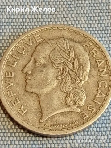 Две монети 5 франка 1950г. Франция - 50 пфенинг 1921г. Дойче райх за КОЛЕКЦИЯ ДЕКОРАЦИЯ 31827, снимка 3 - Нумизматика и бонистика - 48627288