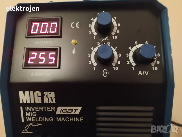 ТЕЛОПОДАВАЩО 250 / Телоподаващ CO2 Заваръчен Апарат MIG 250А серия MAX PROFESSIONAL, снимка 2 - Други машини и части - 12230424