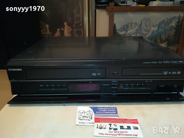 TOSHIBA RDXV50KF hifi VCR/HDD/DVD/USB/DVB/HDMI RECORDER 3007211210, снимка 4 - Плейъри, домашно кино, прожектори - 33669327