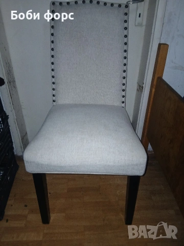 Уютен стол бял цвят , снимка 14 - Столове - 53578892