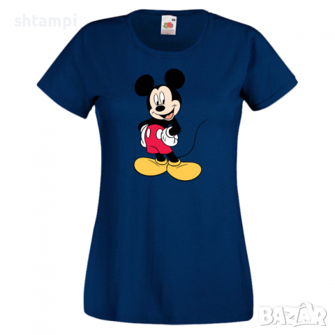 Дамска тениска Mickey Mouse 8 .Подарък,Изненада,, снимка 5 - Тениски - 36526587