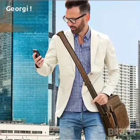 Премиум*/Мъжка Винтидж Бизнес чанта/Crazy Horse* Кафява естествена кожа!, снимка 8 - Чанти - 49776572