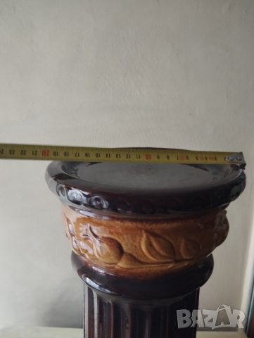 керамична кашпа и поставка, снимка 3 - Други ценни предмети - 43982124