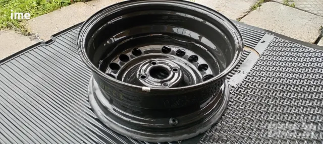 1бр. нова железна джанта 6J15 ET43. 4x100мм. Свалена от Opel Astra. Става и на Corsa, Meriva и др., снимка 2 - Гуми и джанти - 49910280