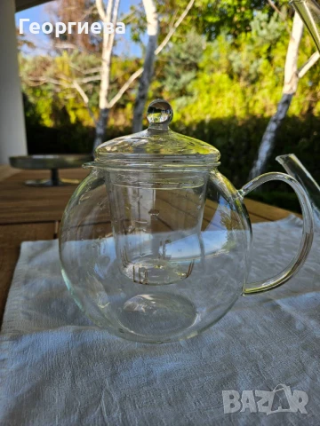 3 х Стъклени чайници, снимка 5 - Чаши - 50910291