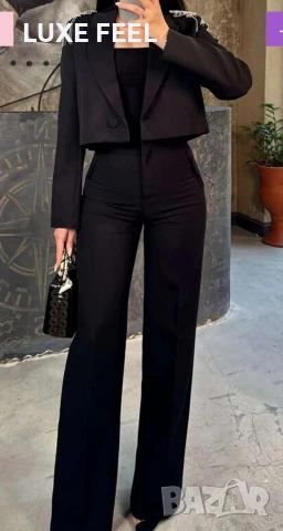 ✨Дамски Костюм с Широк Панталон 