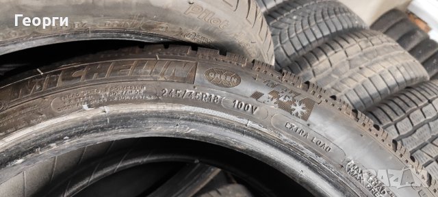 2бр.зимни гуми 245/45/18 Michelin, снимка 5 - Гуми и джанти - 43365205