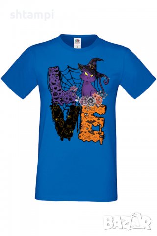 Мъжка тениска Love Witch,Halloween,Хелоуин,Празник,Забавление,Изненада,Обичаи,, снимка 3 - Тениски - 38135680