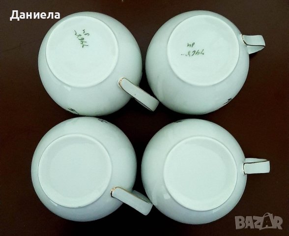  Сет от 4 чаши за кафе от фин порцелан 60 лв, снимка 4 - Сервизи - 39875116