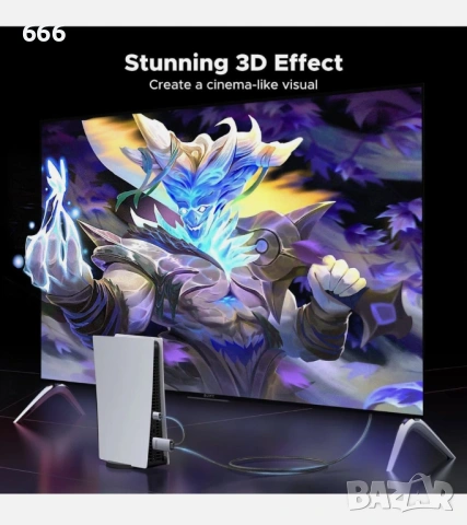 UGREEN 55329 HDMI към DP 4K кабел 2 м, снимка 6 - Друга електроника - 53244081