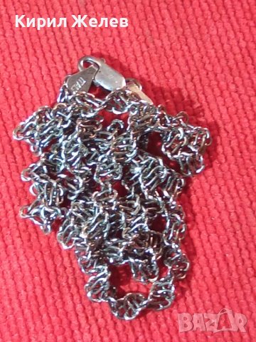 РАЗКОШЕН ИТАЛИАНСКИ СРЕБЪРЕН МОДЕН АРТ УНИСЕКС ЛАНЕЦ СРЕБРО 925 КРАСИВА ЗДРАВА ВИНТИДЖ ПЛЕТКА 32364, снимка 2 - Колиета, медальони, синджири - 38373234