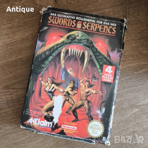 Оригинална NES дискета с играта Swords and Serpents , снимка 4 - Игри за Nintendo - 51122385