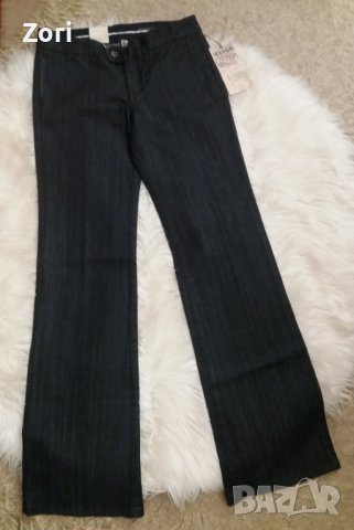 СТРАХОТНИ дънки с широк крачол размер 36, снимка 1