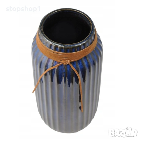 Ваза Absolu Chic керамична 12.8 x 28 см синя