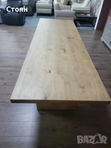 Голяма трапезна борова дървена маса за 8 - 10 човека, снимка 11 - Маси - 43171466