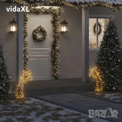 vidaXL Коледна светеща украса с шипове, метеор, 80 LED, 62 см(SKU:357722), снимка 2 - Декорация за дома - 48729175