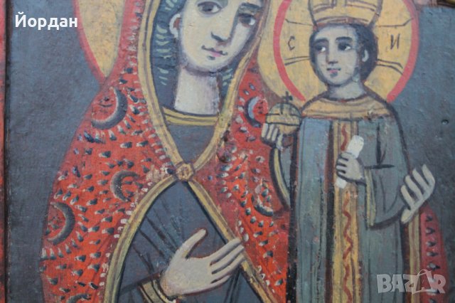 Икона триптих, снимка 3 - Антикварни и старинни предмети - 38883401