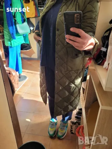 дълго зелено яке+ грейка, 2 в 1- М размер., снимка 8 - Якета - 47836548