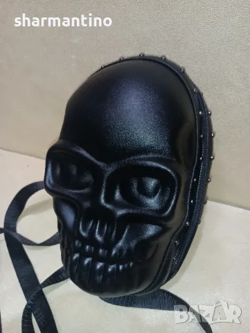 кожена череп раница - 42 лв, снимка 2 - Чанти - 49785350
