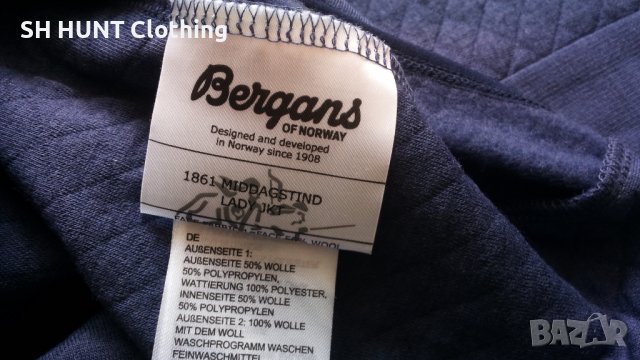 Bergans of NORWAY Middagstind Lady Jacket 100% Merino Wool размер L дамска горница - 220, снимка 15 - Жилетки - 40670312