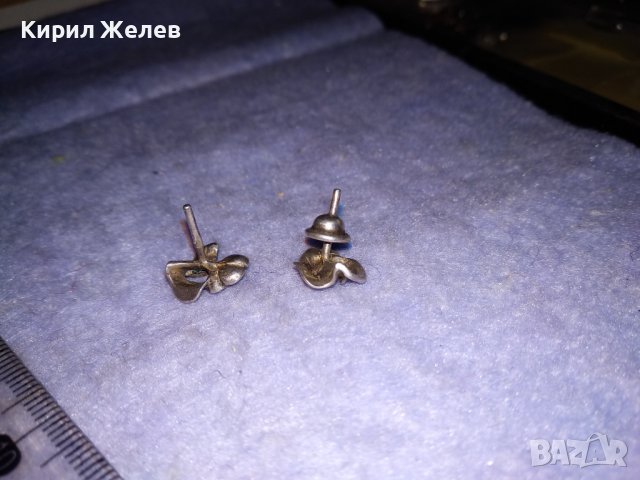 СТАРИННИ СРЕБЪРНИ ОБЕЦИ - РОЗИЧКИ СРЕБРО 925 ИЗКЛЮЧИТЕЛНО ФИНА МАЙСТОРСКА РЪЧНА АРТ ИЗРАБОТКА 25228, снимка 11 - Антикварни и старинни предмети - 39638027