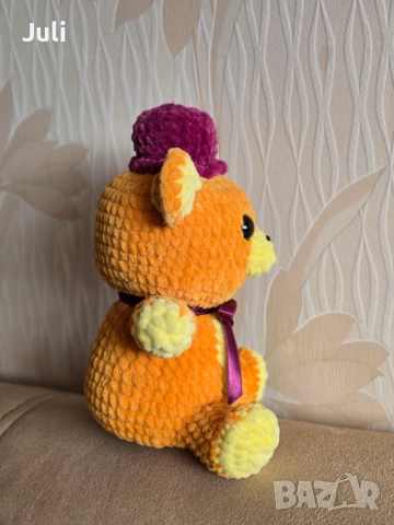 Ръчно плетено на една кука Мече, снимка 5 - Други - 52220716