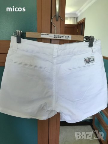 Къси бели еластични панталони, снимка 2 - Къси панталони и бермуди - 33487034