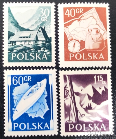 Полша, 1956 - лот от марки на теми шах, архитектура, спорт, туризъм, музика, личности, политика и др, снимка 4 - Филателия - 53302784
