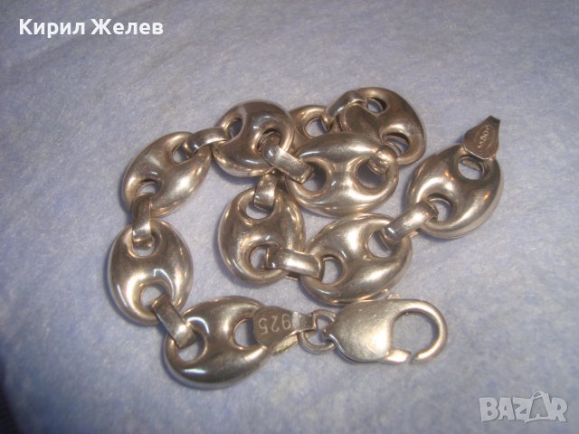 ПРЕКРАСНА МАРКОВА СРЕБЪРНА ВИНТИДЖ АРТ ГРИВНА СРЕБРО 925 РЕТРО ПЛЕТКА 27817, снимка 14 - Гривни - 38323324