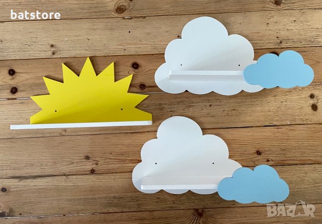 Етажерка облак за детска стая, снимка 10 - Мебели за детската стая - 22751026