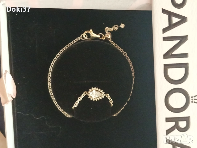 НОВА СРЕБЪРНА ГРИВНА PANDORA , снимка 4 - Гривни - 52901982