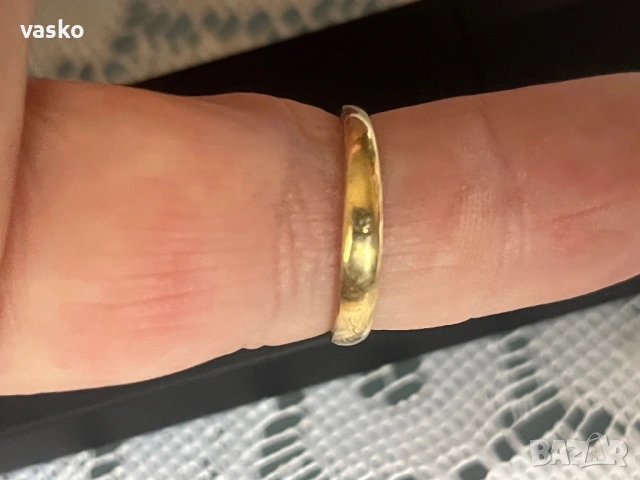 Злато+брилянтчета+изумруд, снимка 2 - Пръстени - 53227894