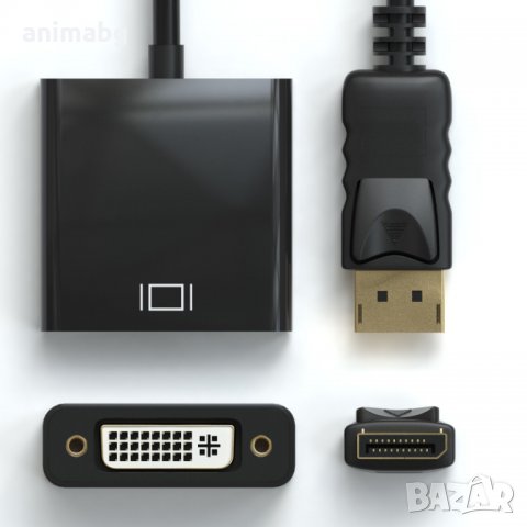 ANIMABG Display Port Male към DVI преобразувател, снимка 4 - Други - 33319600