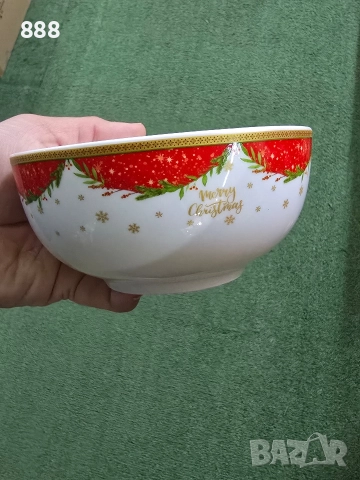 коледни чинии и купи , снимка 2 - Чинии - 52769678