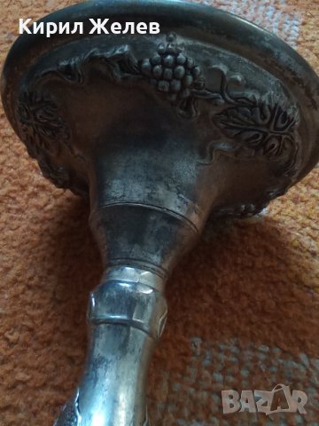 Свещник стар бронзов 42530, снимка 6 - Колекции - 43785695