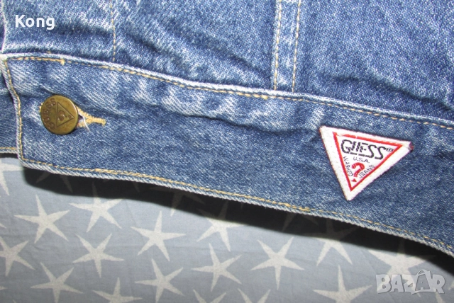 Мъжко яке Guess George Marciano Wrangler mens ranch jacket Оригинално дънково яке, снимка 6 - Якета - 52470490