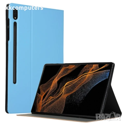 Samsung Galaxy Tab S8 Ultra Кожен Калъф и Протектор