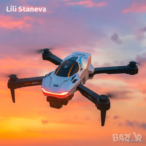 Сгъваем дрон A88 с двойна 1080P камера и интелигентни функции, за управление. 