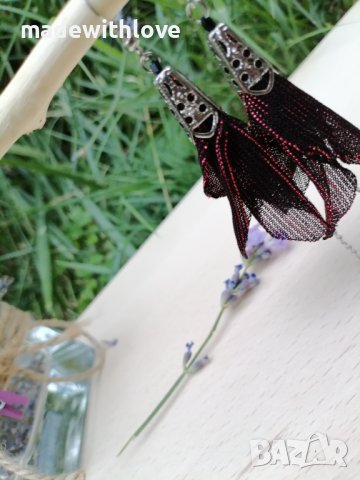 Ръчно изработени обеци, снимка 4 - Обеци - 43244203