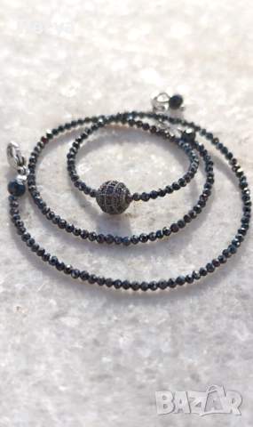 Сет от черни циркони, снимка 5 - Бижутерийни комплекти - 52302372