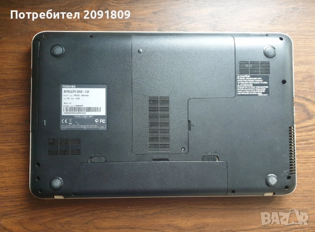 Лаптоп Toshiba Satellite C855-2GF без HDD, снимка 5 - Лаптопи за дома - 53207509