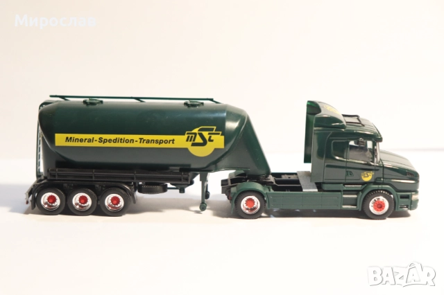 HERPA H0 1/87 SCANIA СИЛОЗ ЦИСТЕРНА КАМИОН МОДЕЛ, снимка 8 - Колекции - 52711229