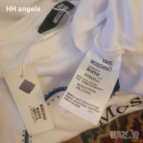 Moschino чисто нова тениска с етикети, снимка 3 - Тениски - 51543877