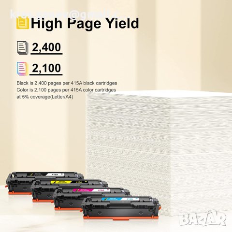 415A (W2030A) Тонер касети, съвместима с HP W2030A, снимка 4 - Принтери, копири, скенери - 40551383