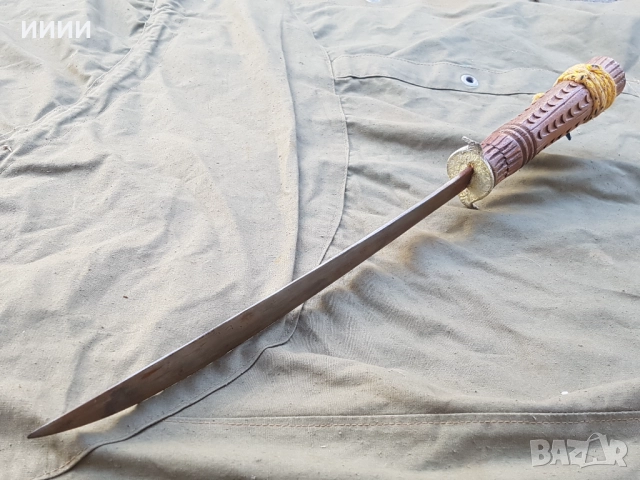Меч нож сабя BURMESE DHA, снимка 4 - Антикварни и старинни предмети - 52259441