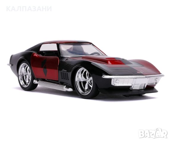 Кола Harley Quinn 1969 Corvette Stingray 1:32 Jada Toys 253252015, снимка 5 - Коли, камиони, мотори, писти - 44113068