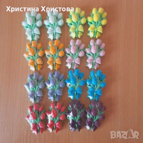 глицериново букетче от лалета , снимка 10 - Декорация за дома - 43901427