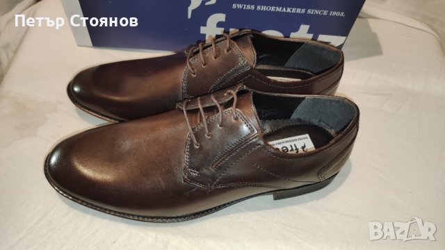 Страхотни ръчно изработени швейцарски обувки Fretz Man №44, снимка 3 - Официални обувки - 43182702