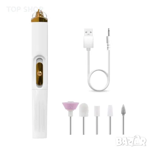 Акумулаторна машинка за маникюр и педикюр с аксесоари BZ-X5 Salon Nails, снимка 3 - Педикюр и маникюр - 48644960