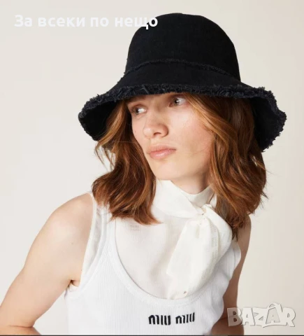 Miu Miu Дамска Лятна Шапка Миу Миу - Налични Различни Цветове Код E690